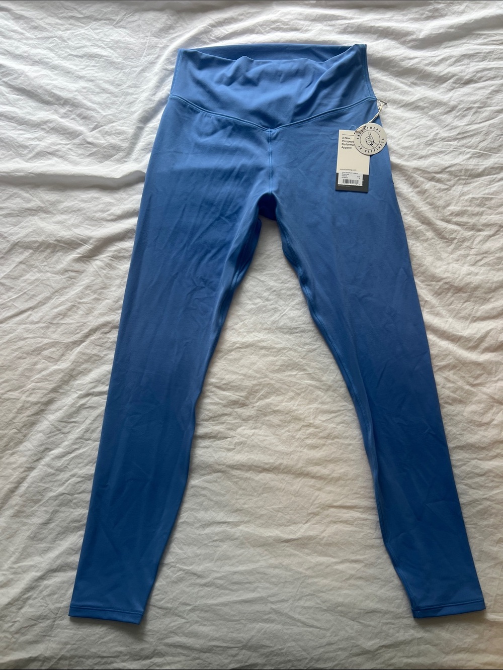 Vuori All the Form Leggings in Riviera Blue in Medium